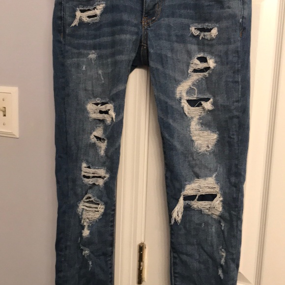 Size 6 Regular AEO Low Rise Medium Wash Jeggings - Picture 2 of 2